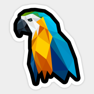 Parrot Polygon Deisgn Sticker